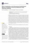 Research paper thumbnail of Effect of Sterilization on the Dimensional and Mechanical Behavior of Polylactic Acid Pieces Produced by Fused Deposition Modeling