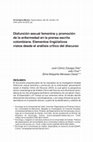 Research paper thumbnail of Disfunción sexual femenina y promoción de la enfermedad en la prensa escrita colombiana. Elementos lingüísticos vistos desde el análisis crítico del discurso