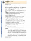 Research paper thumbnail of The role of physiological markers of health in the association between demographic factors and periodontal disease