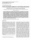 Research paper thumbnail of Food consumption patterns in rural Turkey and poverty