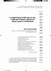 Research paper thumbnail of La importància d'allò que es rep, d'allò que s'aprèn: apunts de dones, guerra i feminismes [2023]