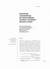 Research paper thumbnail of Autonomeação e autoclassificação das homossexualidades masculinas e sexualidades alternativas no Brasil