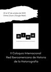 Research paper thumbnail of 2023: II Coloquio Internacional Red Iberoamericana de Historia de la Historiografía, 23-27 octubre