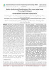 Research paper thumbnail of Quality Analysis and Classification of Rice Grains using Image Processing Techniques