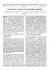 Research paper thumbnail of DATA SCIENCE APPROACH TO STOCK MARKET ANALYSIS