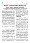 Research paper thumbnail of Production of single cell protein from different food waste