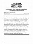 Research paper thumbnail of Searching for Métis Research Methodologies natoonikew poor ayshitotamun michif