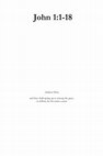 Research paper thumbnail of John 1:1-18 - A Socinian Approach