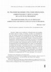 Research paper thumbnail of El Transhumanismo como ideología: dificultades y ambigüedades de la fe en el progreso