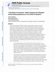 Research paper thumbnail of “Everything Is Connected”: Health Lifestyles and Teenagers’ Social Distancing Behaviors in the COVID-19 Pandemic