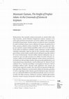 Research paper thumbnail of Degerlendirme_Review M. Zaman's Height of Prophet Adam (FKızıl)