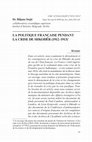 Research paper thumbnail of La politique française pendant la crise de Shkodër (1912–1913)