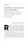 Research paper thumbnail of "Gernika y los abusos de la memoria", Claves de Razón Práctica, nº 284 (2022), pp. 66-75.