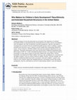 Research paper thumbnail of Who Matters for Children’s Early Development? Race/Ethnicity and Extended Household Structures