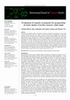 Research paper thumbnail of Evaluation of osmotic treatments for preparation of water melon (Citrullus lanatus) rind candy