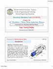 Research paper thumbnail of Electrical Machines Lab Slides: Slip-Ring Induction Motor