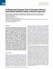 Research paper thumbnail of A Widespread Bacterial Type VI Secretion Effector Superfamily Identified Using a Heuristic Approach