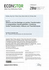 Research paper thumbnail of Akteure und ihre Beiträge zur großen Transformation in ausgewählten Handlungsfeldern. Einleitung: Große Transformation, Akteure und Theoriekontexte