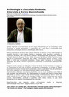 Research paper thumbnail of 323 - Archeologia e cioccolata fondente. Intervista a Enrico Giannichedda