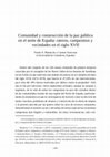 Research paper thumbnail of Comunidad y construcción de la paz pública en el norte de España: rateros, campesinos y vecindades en el siglo XVII