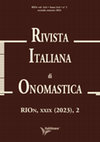 Research paper thumbnail of Borghi, Onomastica per la Scuola