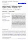 Research paper thumbnail of Electoral turnout of foreign-born residents in Chile: an analysis with data from the administrative census and opinion polls