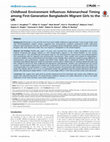 Research paper thumbnail of Childhood Environment Influences Adrenarcheal Timing among First-Generation Bangladeshi Migrant Girls to the UK