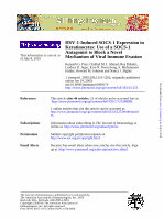 Research paper thumbnail of HSV-1-Induced SOCS-1 Expression In Keratinocytes: Use of a SOCS-1 Antagonist to Block a Novel Mechanism of Viral Immune Evasion