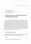 Research paper thumbnail of Sprawozdanie prezesa Polskiego Towarzystwa Teologicznego za rok 2014