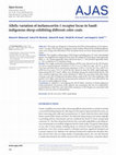 Research paper thumbnail of Allelic variation of melanocortin-1 receptor locus in Saudi indigenous sheep exhibiting different color coats