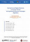 Research paper thumbnail of Normative and Digital Solutions to Counter Threats during National Election Campaigns (RightNets)