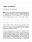 Research paper thumbnail of Editors' Introduction Migrating Minds Journal 1(1) 2023 inaugural issue