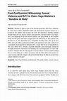 Research paper thumbnail of Post-Postfeminist Witnessing: Sexual Violence and 9/11 in Claire Vaye Watkins's "Rondine Al Nido"