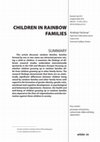 Research paper thumbnail of Children in Rainbow Families Summary