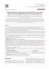 Research paper thumbnail of Short communication: Natural molecules for the control of Paenibacillus larvae, causal agent of American foulbrood in honey bees (Apis mellifera L.)