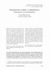 Research paper thumbnail of Emancipación, cuidado y codependencia 1 Emancipation, care and dependency