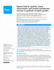 Research paper thumbnail of Raptors bred in captivity: semen characteristics and assisted reproduction outcome in goshawk (<i>Accipiter gentilis</i>)