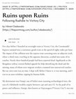 Research paper thumbnail of Ruins upon Ruins: Following Rushdie to Victory City