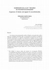 Research paper thumbnail of Suspensión de la ley y recurso de inconstitucionalidad (Revista Española de Derecho Constitucional, 129, 2023, pp. 79-115)