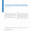 Research paper thumbnail of The Contribution of the European Court of Human Rights to the Accommodation of Contemporary Religious Diversity