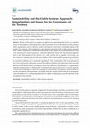 Research paper thumbnail of Sustainability and the Viable Systems Approach: Opportunities and Issues for the Governance of the Territory