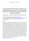 Research paper thumbnail of Milanović, D., Antonijević, M. & Živanović, S. 2023. The transition from the Late Neolithic to the Early Eneolithic in Northwestern Serbia: Reconsideration and suggestions for future work, Studia Praehistorica 17, pp. 35-102.