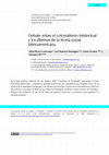 Research paper thumbnail of Debate sobre el colonialismo intelectual y los dilemas de la teoría social latinoamericana