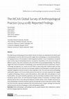 Research paper thumbnail of The WCAA Global Survey of Anthropological Practice (2014-2018): Reported Findings