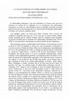 Research paper thumbnail of LA VIE QUOTIDIENNE D'UN PHILOSOPHE ANALYTIQUE SOUS GISCARD ET MITTERRAND