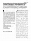 Research paper thumbnail of Experimental Pseudomonas anguilliseptica infection in turbot Psetta maxima (L.): a histopathological and immunohistochemical study