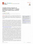 Research paper thumbnail of Complete Genome Sequence of Arcobacter sp. Strain LFT 1.7 Isolated from Great Scallop ( Pecten maximus ) Larvae