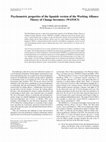 Research paper thumbnail of Psychometric properties of the Spanish version of the Working Alliance Theory of Change Inventory (WATOCI)