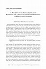 Research paper thumbnail of A WAY OUT OF THE FEMALE COMPLAINT? RETHINKING THE CRISIS OF CONTEMPORARY FEMININITY IN EMMA CLINE'S THE GIRLS