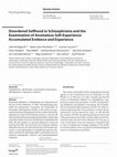 Research paper thumbnail of Disordered Selfhood in Schizophrenia and the Examination of Anomalous Self-Experience: Accumulated Evidence and Experience